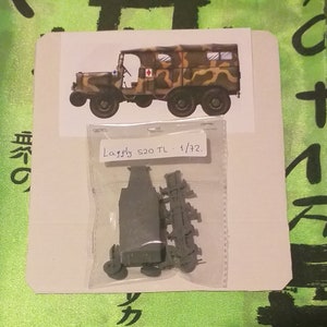 Zestaw modelarski do sklejania i malowania - Pojazd wojskowy. Laffly S20 Tl- 1/72.