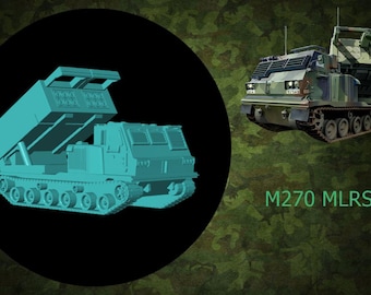 Kit maqueta para montar y pintar - Vehículo militar . M270 MLRS - 1/72