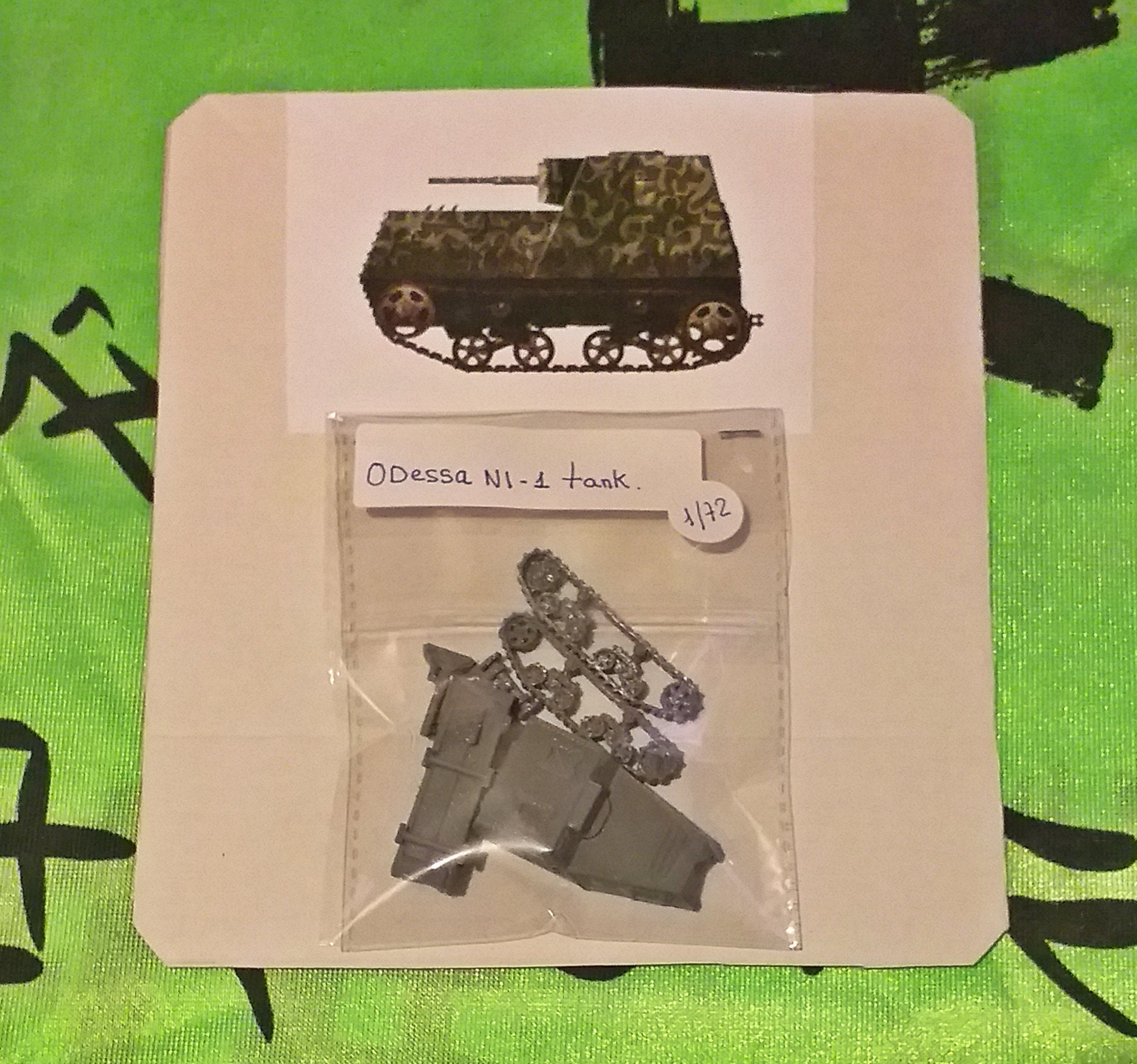 Model Kit to Assemble and Paint Military Vehicle. Odessa NI1 Tank 1/72