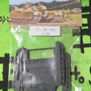 Model kit to assemble and paint - Military vehicle, artillery. Us T28 T95 Gmc - 1/72.