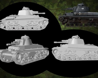 Modelbouwset voor montage en schilderen - Militair voertuig. Panzer 35(t) - 1/72