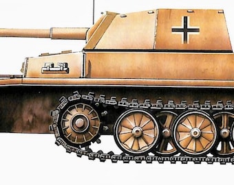 Kit di montaggio e verniciatura - Veicolo militare. Panzer-Selbstfahrlafette II - 1/72.