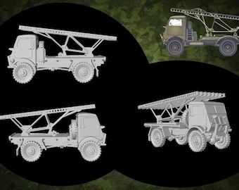組み立て塗装用プラモデルキット - 軍用車両。W.O.T. 8 BM-13 ソビエト - 1/72