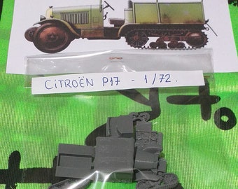Modellbausatz zum Zusammenbauen und Bemalen - Militärfahrzeug. Citroen P17 – 1/72