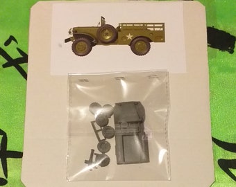 maqueta para montar y pintar - Vehículo militar - Dodge Wc 51 . WWII.