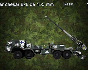 Model kit for assembly and painting - Military vehicle. Nexter Caesar 8x8 - 1/72