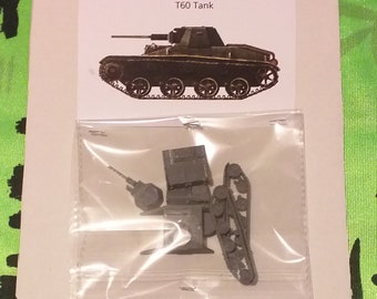 Kit maqueta para montar y pintar - Vehículo militar . T60 - 1/72