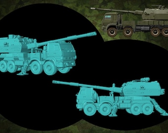 Model kit to assemble and paint - Military vehicle. 2S35-1 Koalitsiya-SV KSh - 1/72