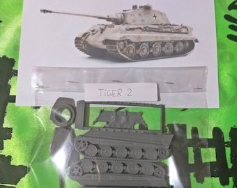 Modelbouwpakket om in elkaar te zetten en te schilderen - Militair voertuig. Tijger II - 1/72