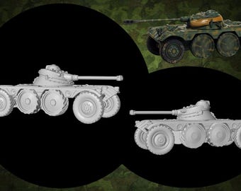 Kit maqueta para montar y pintar - Vehículo militar . Panhard EBR - 1/72