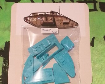 Kit maqueta para montar y pintar - Vehículo militar . Mark V - 1/72