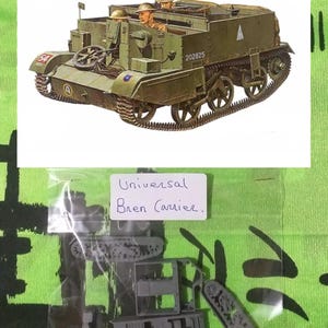 Model kit for assembly and painting - Military vehicle. Universal Bren Carrier - 1/72