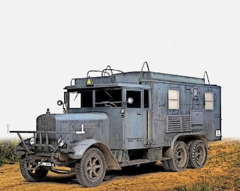 Model kit for assembly and painting - Military vehicle. Henschel 33D1 Kfz.72 - 1/72