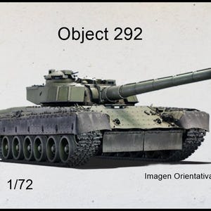 Modelbouwset voor montage en schilderen - Militair voertuig. Object 292 - 1/72