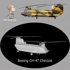 Model kit for assembly and painting - Military vehicle - Boeing CH-47 - 1/72
