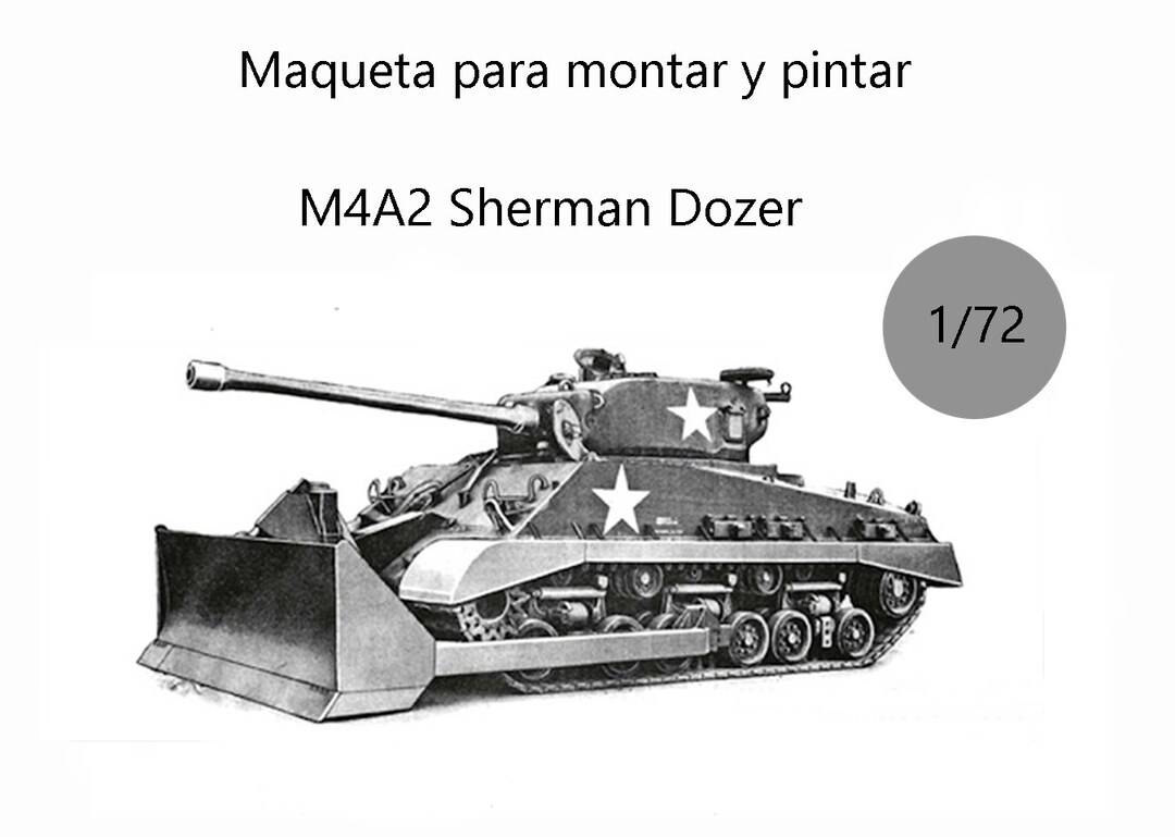 Model Kit Military Vehicle. M4A2 Sherman Tank Twelve USA Etsy