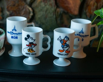 Disney World /Set Of Disney World Coffee Mugs / Disney World Minnie Mouse Donald Duck Mom Dad Coffee Mugs