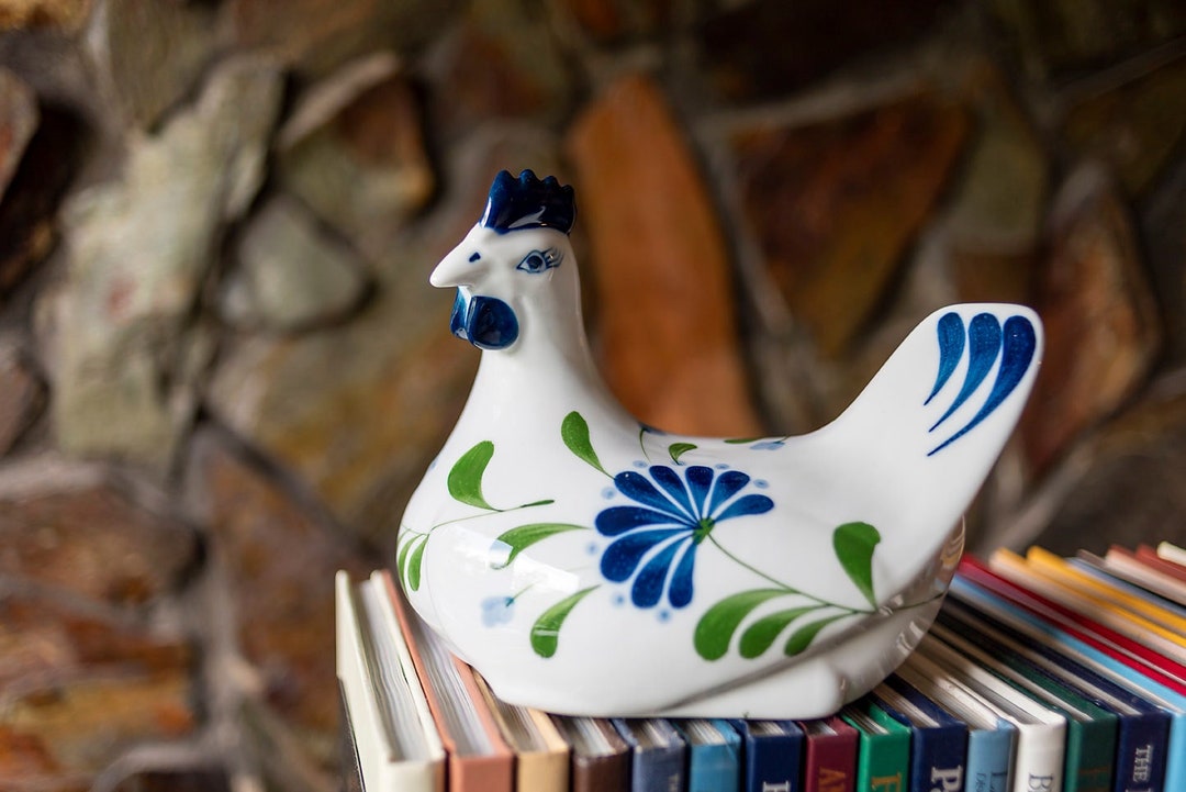 DANSK Chicken /dansk Hen Chicken/ Dansk Ceramic Chicken Blue White