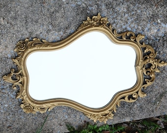 Syroco Mirror, Vintage Mirror, Syroco Vintage Mirror,Vintage Hollywood Regency Syroco Mirror