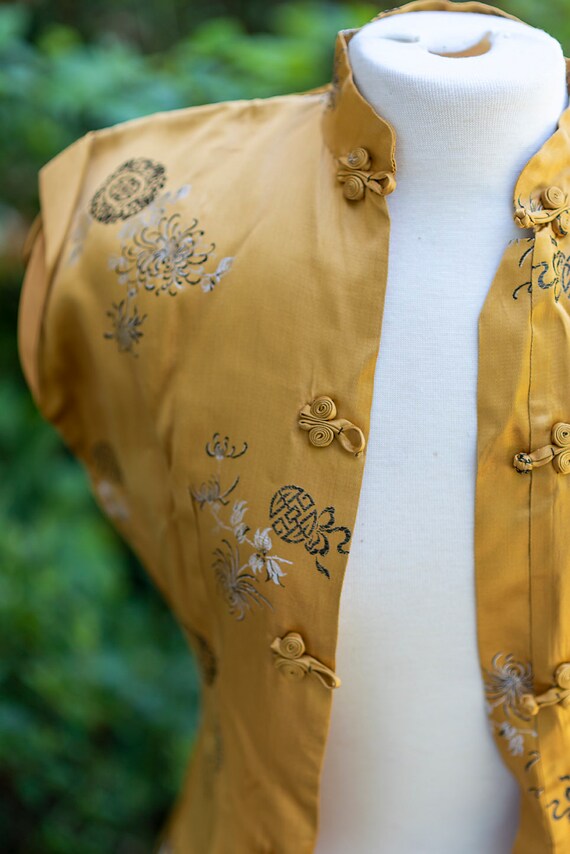 Oriental  Silk Tunic/ Vintage Silk Tunic 1990's - image 7