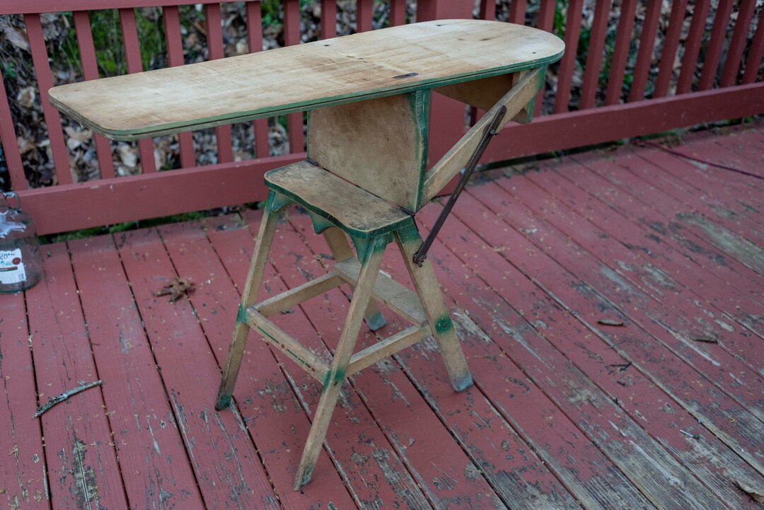 Vintage Combo Chair Ironing Board Step Ladder Circa 1930s/bachler Chair