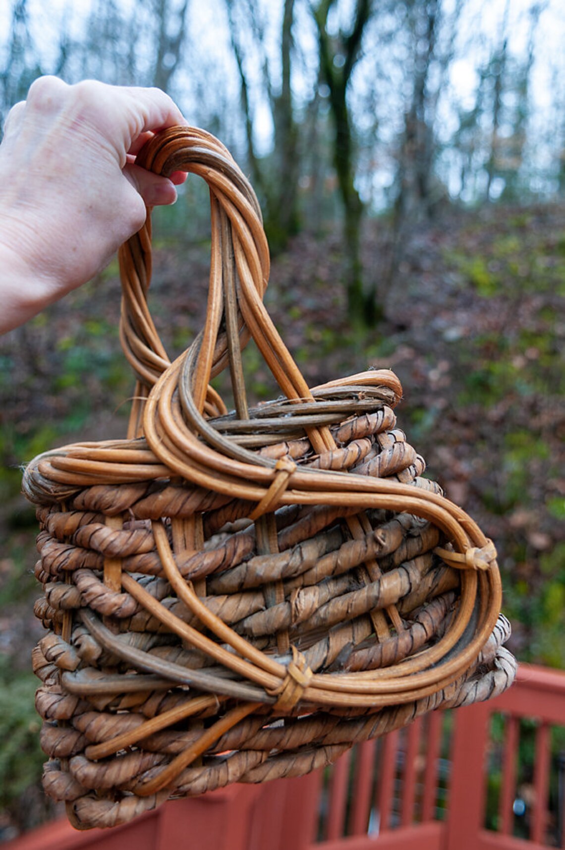 Vine Basket/ Twisted Vine Artisan Basket/ Hand Crafted Twisted Etsy