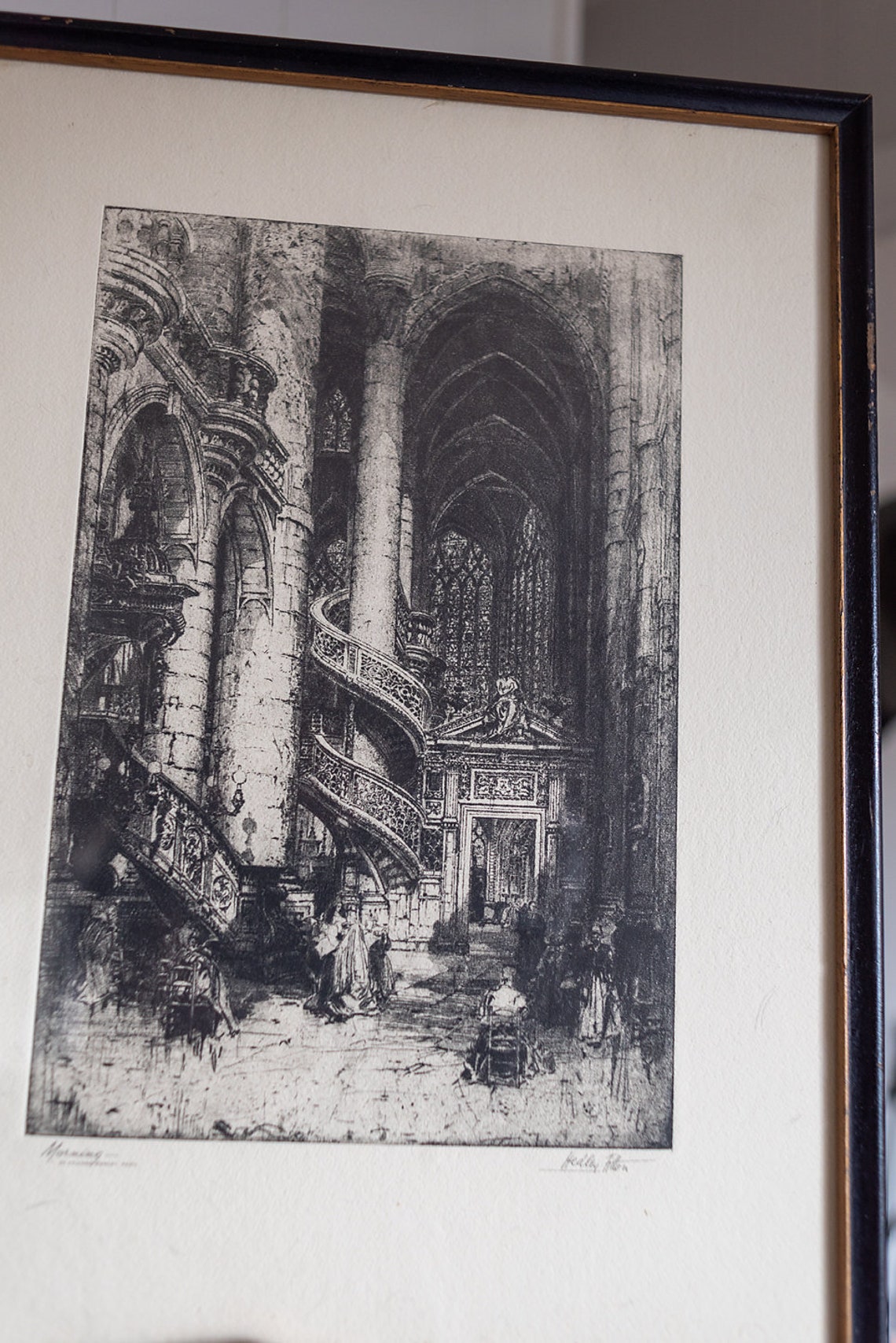 Hedley Fitton/Hedley Fitton Etching / Morning Etsy