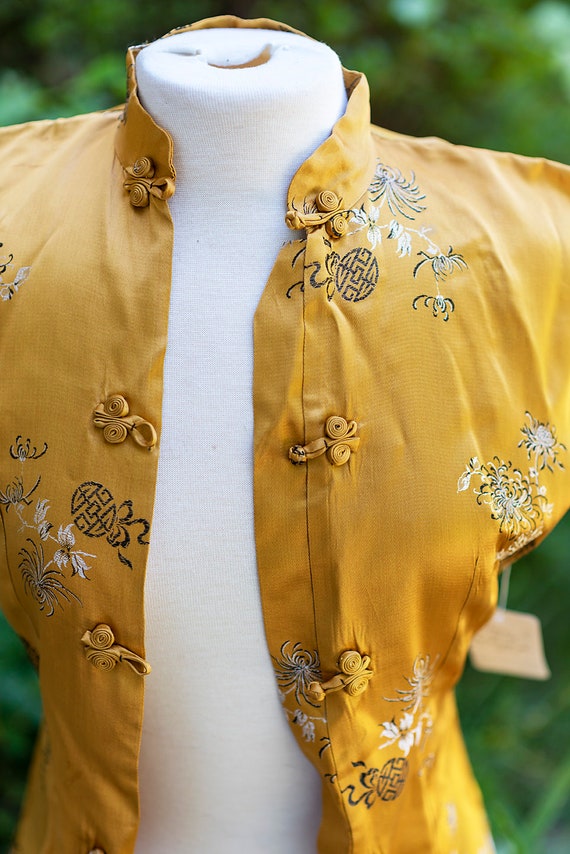 Oriental  Silk Tunic/ Vintage Silk Tunic 1990's - image 9