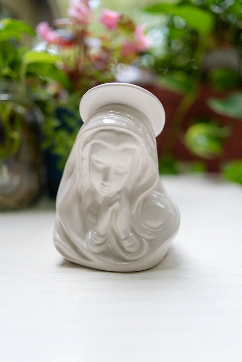 Vintage Lefton Virgin Mary Statue/Planter Mother Mary/ Vintage image 0