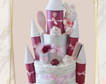 GATEAU DE COUCHES - Château Princesse Rose