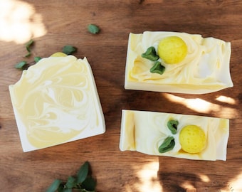 Handcrafted Soap | Lemon Twist | Artisan Soap | Gift for Her | Gift Idea | Baby Shower | Wedding Favor | Body Soap | Appreciation Gift