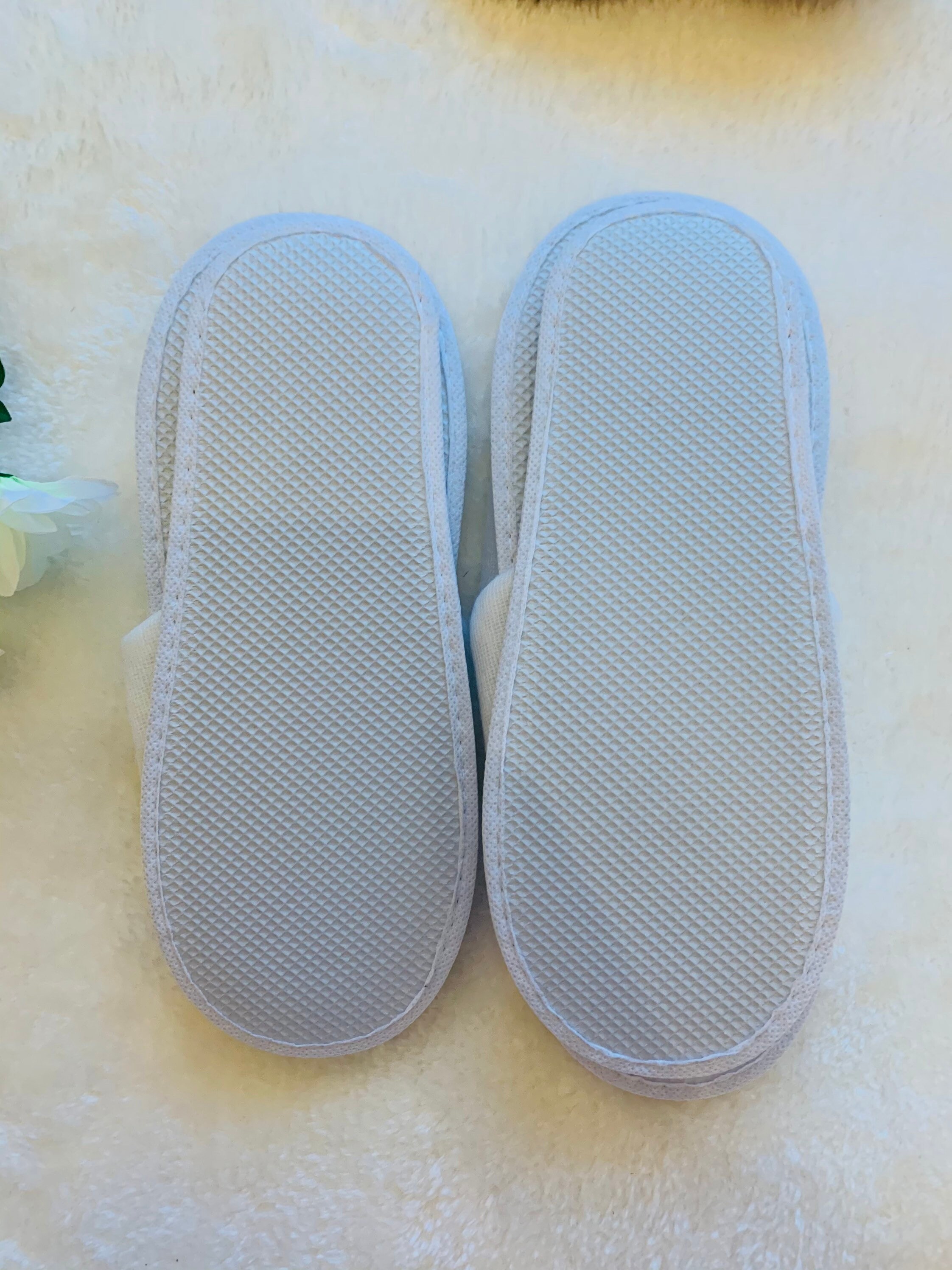 Personalised Open Toe White Spa Slippers Hot Tub Slippers Hen Etsy UK