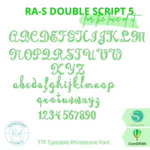 RA-S DoubleScript 5 This is an old fashioned Cursive Design TTF