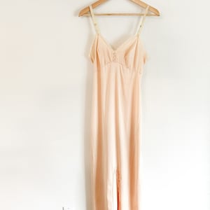 Vintage Frenchmaid  Beige Negiglee with Lace Detailing.