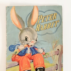 Vintage 1940 Peter Rabbit Children’s Book | XL Vintage Children’s Book
