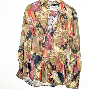 Vintage Modango Pattern blouse | Size L  Vintage 80s fashion blouse