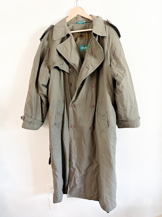 Vintage Cricketeer Khaki Fully Lined Trench Coat| 
