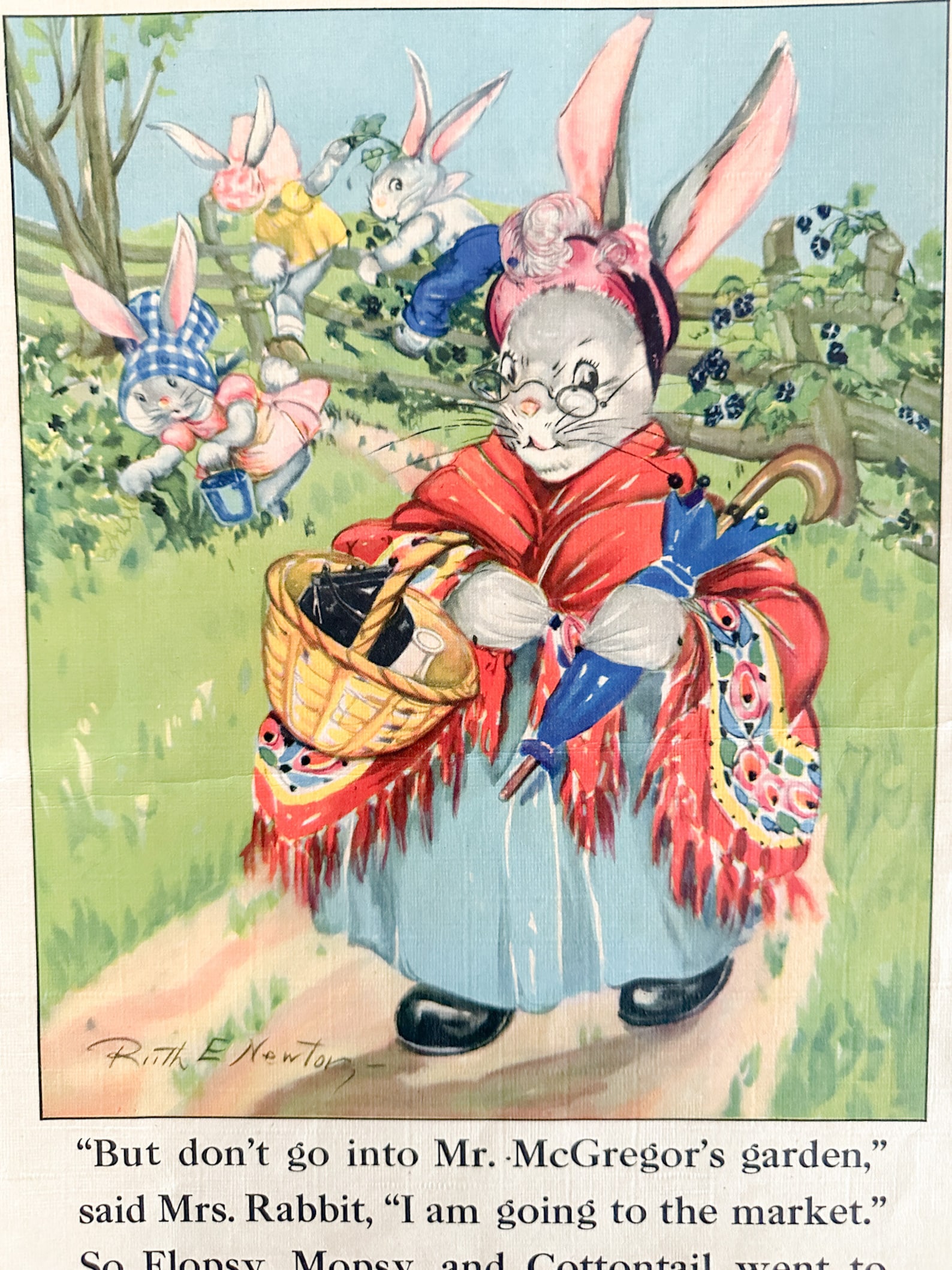 Vintage 1940s Peter Rabbit Children's Book | Ruth E. Newton ...