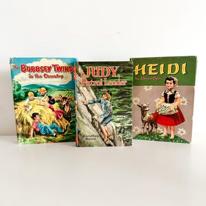 Lot of three vintage Books | 1930s Vintage Books | Curated Lot of Vintage Teenage Story Books