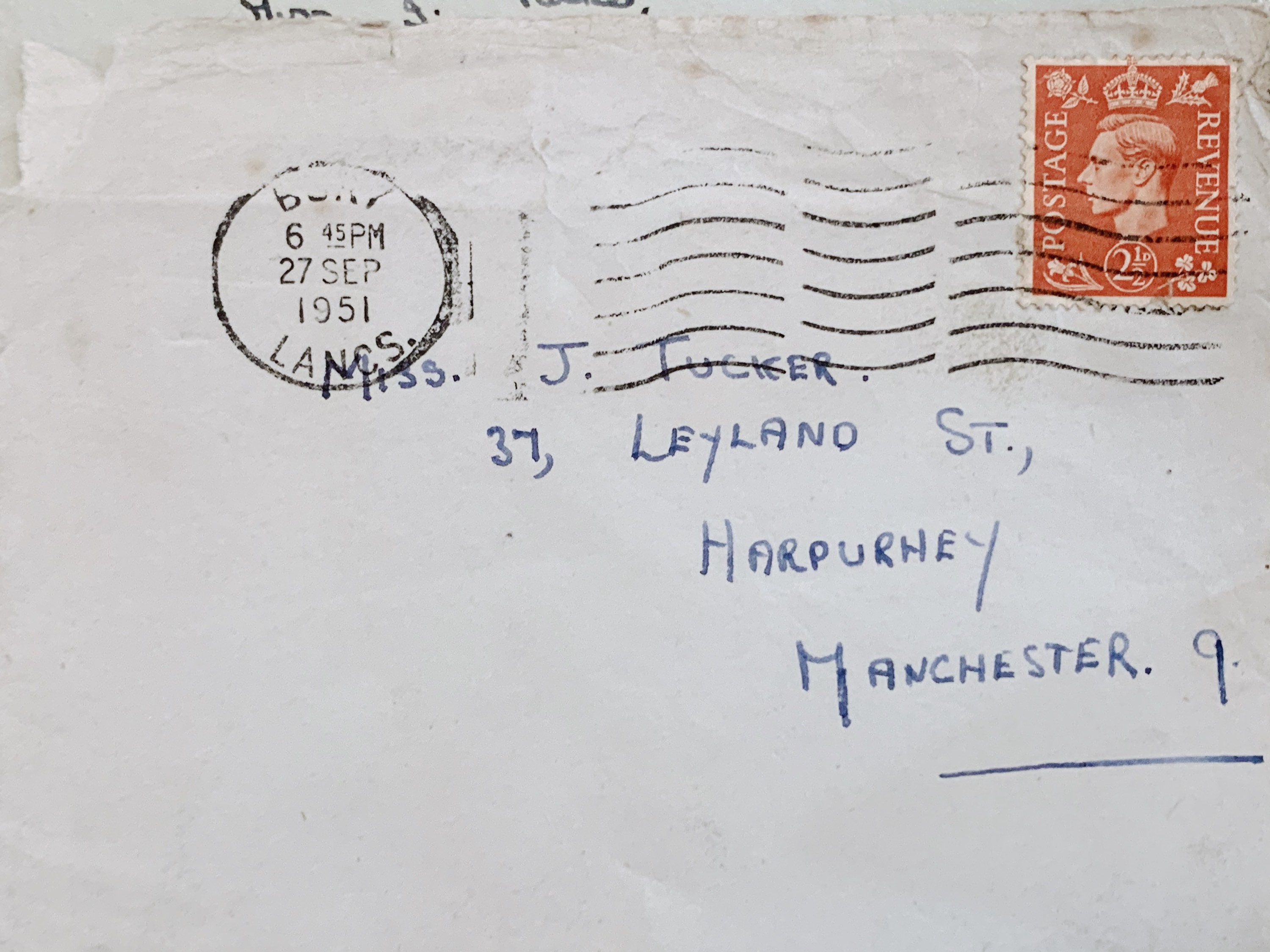 Lot of 3 Vintage 1951 Postmarked envelopes Etsy