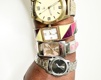 LOT de 4 montres tendance | NON TESTÉ