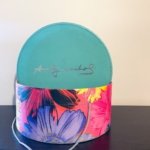 Vintage Andy Warhol Daisy Hat Box - Green|Colletible Hat Box