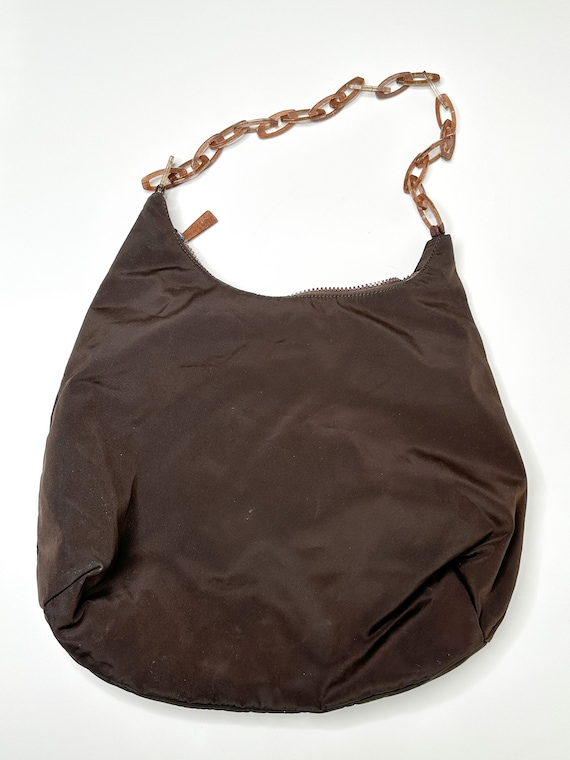 Vintage DKNY Hobo Bag in Chocolate Brown - image 2