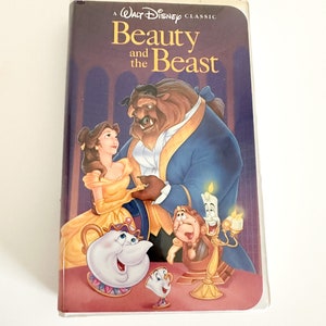 Vintage Beauty and The Beast VHS Movie, Disney Masterpiece Fantasia, 1992 Classic Disney Film
