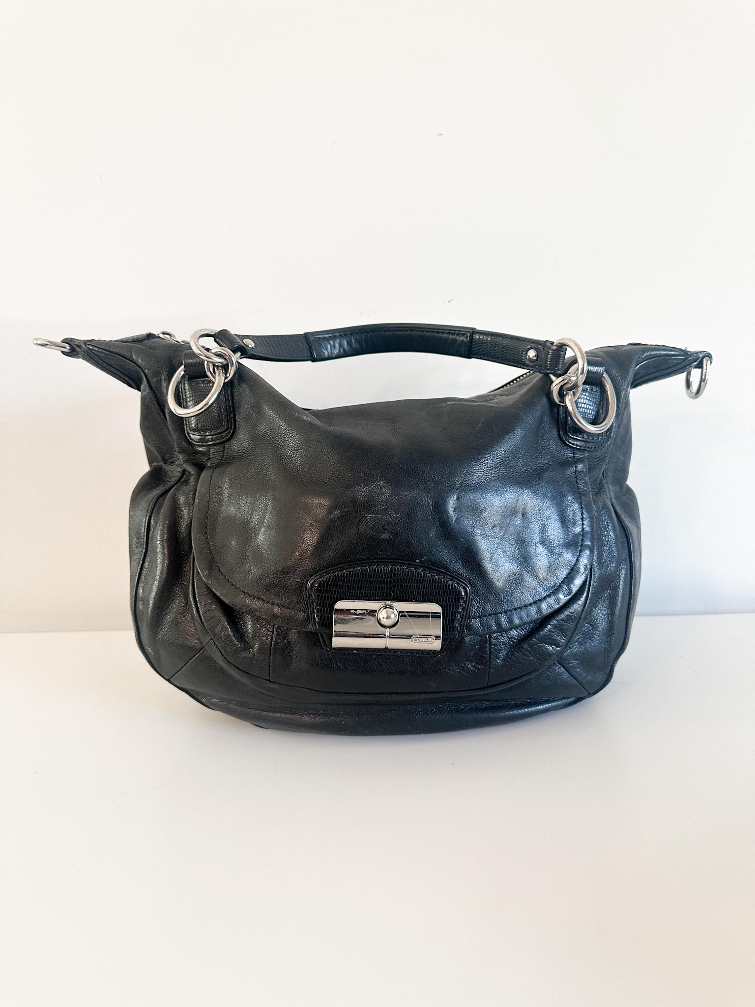 Coach Kristin Woven Shoulder Bag, available online and in store! Coach Kristin Leather Satchel display picture 1