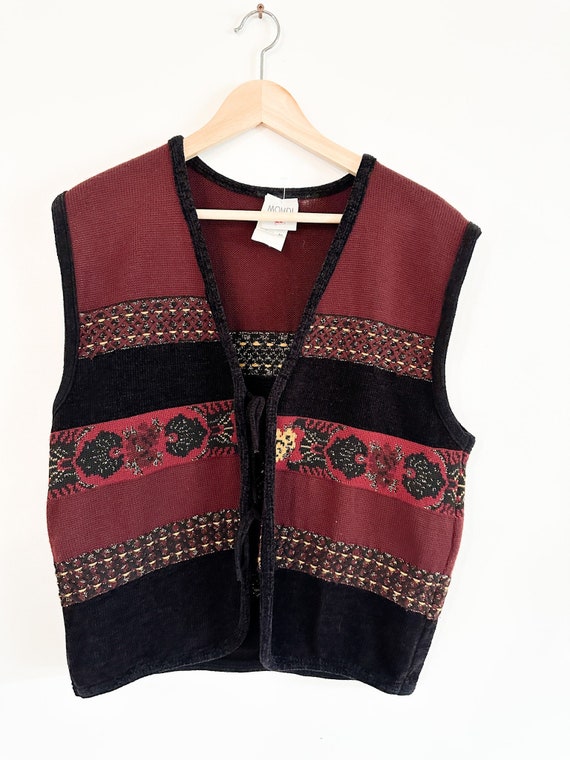 Mondi Woven Vest with front detailing | Vintage V… - image 1