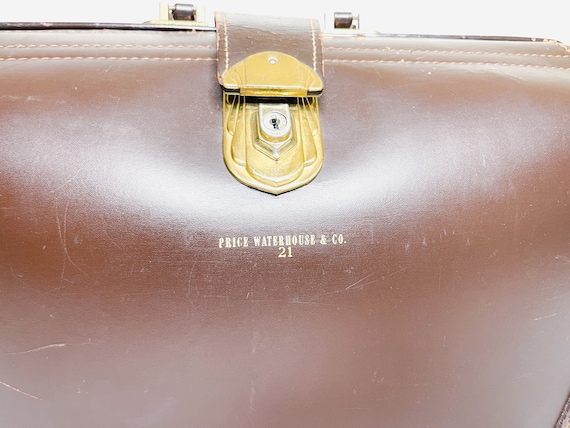 Vintage Price Waterhouse & Co. Leather Case| Brie… - image 2