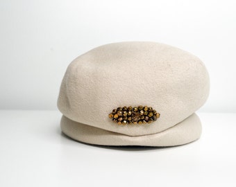 Vintage Pill Box Felt Hat Made in Canada C 1950s an Original  display picture 1
