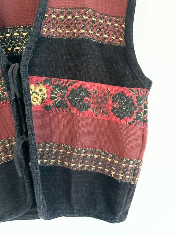 Mondi Woven Vest with front detailing | Vintage V… - image 4