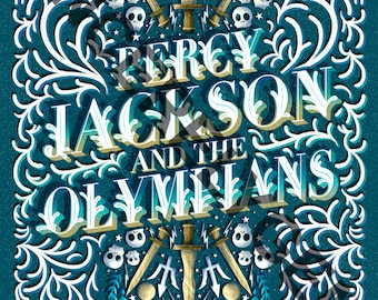 Percy Jackson and the Olympians Book Cover (Redone) DIGITAL DOWNLOAD